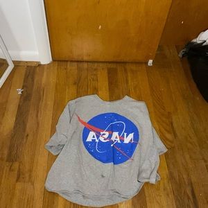 NASA target crop top very big size large kids